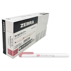 ZEBRA 斑馬牌 MILDLINER, 煙燻紅, 10個