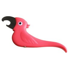 磁鐵鸚鵡開瓶器, 1個, 粉紅色