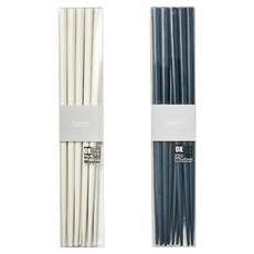 TAMAKI 堅固耐用現代風格筷子 2款 x 5雙組, 1套, 白色, 海軍藍, 筷子 2款 x 5雙