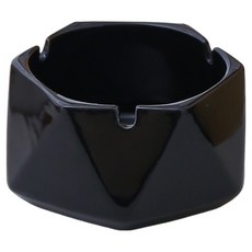 Cashy Rich 簡約設計菸灰缸 11.6 x 5.8 cm, 1個, 黑色