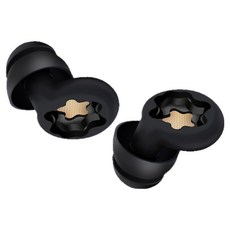 Monlico 舒適防噪矽膠隔音耳塞 黑色, 1個, 2入