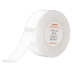 NIIMBOT D11 / D110 / D101 標籤印表機用標籤紙 白色 12 x 40 mm, 1個