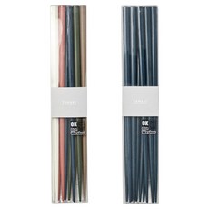 TAMAKI 堅固耐用現代風格筷子 2款 x 5雙組, 1套, 混色, 海軍藍, 筷子 2款 x 5雙