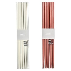 TAMAKI 堅固耐用現代風格筷子 2款 x 5雙組, 1套, 白色, 紅色, 筷子 2款 x 5雙