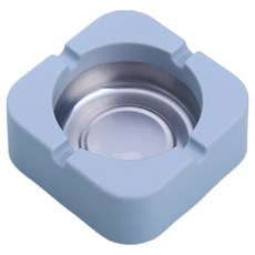 Cashrich 北歐風格方形菸灰缸 9 x 9 x 3.5 cm, 藍色, 1個