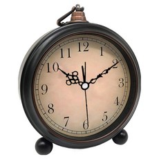 Misoroun 復古指針式桌鐘 13.5 x 4.8 x 15.5 cm, 灰色數字