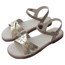 ILoveJ 女童Camelly扇貝邊涼鞋