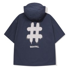 빈트릴 남녀공용 스프레이 로고 우븐 아노락 점퍼 BA252WT001