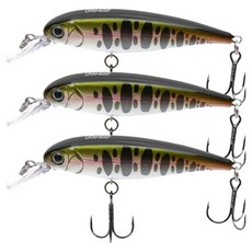 싸파 더블킬 쏘가리 미노우 저크베이트, DKM60SF-P4034, 5.5g, 3개