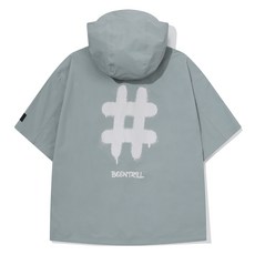 빈트릴 남녀공용 스프레이 로고 우븐 아노락 점퍼 BA252WT001