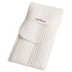 Nothyang 方字鍮器雙人綁帶鋪棉餐具袋, 1個, 白色