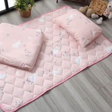 E-ROU 伊柔寢飾 3M吸濕排汗天絲兒童睡墊3件組, 睡墊 + 枕頭 + 涼被, 青澀年華