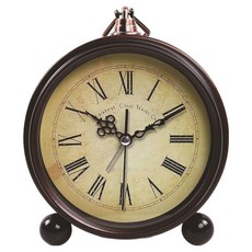 Misoroun 復古指針式桌鐘 13.5 x 4.8 x 15.5 cm, 羅馬數字