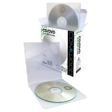컴우드 CD / DVD 연질 슬림케이스 반투명 5mm, 10개