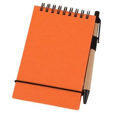 彩色便攜迷你筆記本 50張, 1個, 橘色