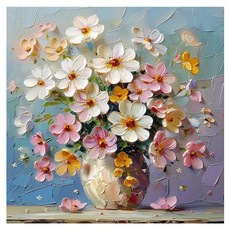 마켓링 금전운 인테리어그림 유화 타입6, 무테