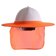 網狀通風安全帽遮陽罩, 1個, 橘色
