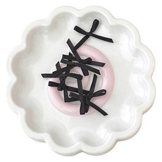 루이노리브 포장 카드 꾸미기용 컬러 미니 장식 리본, 블랙, 100개