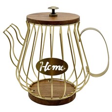 AllHigh 家居咖啡膠囊收納盒 07 附蓋金色款, 1個, 混合色