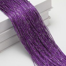 아티홈 반짝 모던 파티 실커튼 벨크로형, 딥퍼플