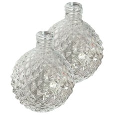 루네온 다용도 디퓨저 공병 입구 지름 1.8cm, 고슴도치 투명, 2개, 100ml