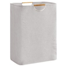 日常亮點布料折疊多用途置物籃, 灰色