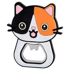 可愛貓咪磁鐵開瓶器 貓咪正面, 1個, 混色