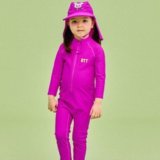 ROTOTO bebe 女童熱帶防曬泳衣套裝