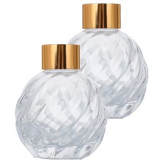 루네온 다용도 디퓨저 공병, 사선무늬 투명, 2개, 100ml