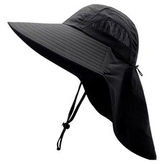 American Road 防曬戶外漁夫登山帽 HR2011, 黑色