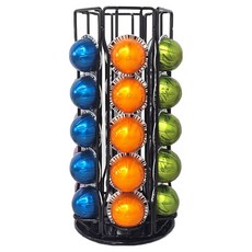 AllHigh 旋轉膠囊收納架 展示架 30入, 1個, 01 黑色