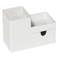 루이노리브 책상정리 필수템 서랍형 데스크 수납함 19 x 9.5 x 9.8 cm, 그레이, 1개