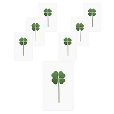 Lucky Symbol 幸運四葉草真花透明護貝卡 王, 7個, 單一顏色