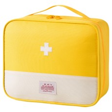 소담몰 응급 여행용 구급 파우치 옐로 XL 26 x 12 x 21 cm, 1개