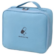 Sodam Mall 簡約旅行用急救包 大號 藍色 25 x 22 x 9 cm, 1個