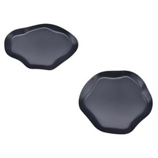 PDS居家裝飾 鵝卵石飾品托盤 2件組, 黑色