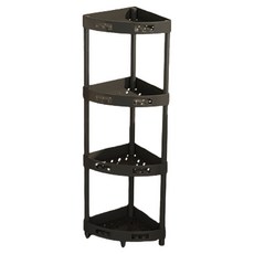 Rebrika多功能角落櫃 4層, 1個, 黑色