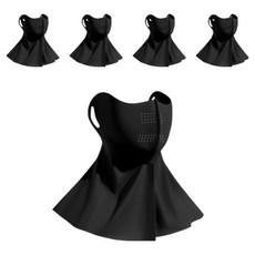 Cooling Pick 高爾夫涼感口罩, 黑色, 5個