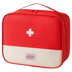 소담몰 응급 여행용 구급 파우치 레드 XL 26 x 12 x 21 cm, 1개