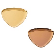 PDS家居裝飾 簡約三角飾品托盤 2件組, 金色, 玫瑰金