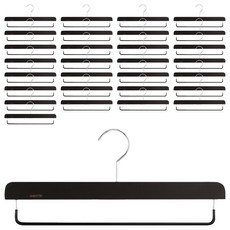 M-butik 木製褲架, 黑色, 30個