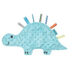 奇哥 豆趣標籤造型安撫巾/手抓巾, 1個, 藍色恐龍