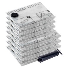 Daily Home 衣物棉被羽絨衣真空壓縮袋 8入 + 專用抽氣泵, 1套