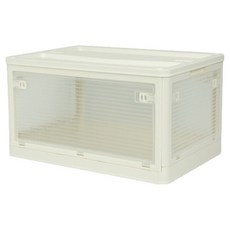 SPACE EDITOR 5面開門折疊收納箱 塑膠上蓋型, 1個, 象牙白