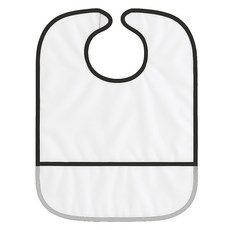 플렉스라인 노인 어르신 성인용 턱받이, 화이트, 1개 화이트, 1개