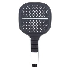 SUNORO 浴室增壓節水大面板蓮蓬頭 8段水壓切換, 1個, 銀色