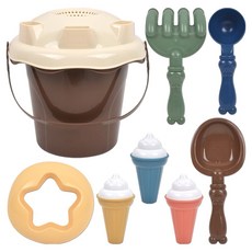 Sandy Toy 冰淇淋桶玩沙組 300g lxs098, 1套, 混合色