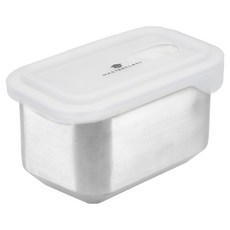 Masterclass 可微波不鏽鋼便當盒 750ml, 銀色, 1個