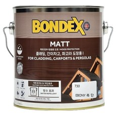 본덱스 방부 방충용 도료 730 흑단 2L, 1개