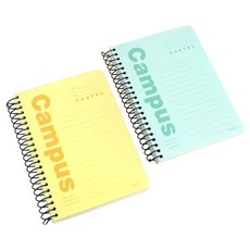 핑크풋 파스텔 캠퍼스 원링노트, 2개, 랜덤발송